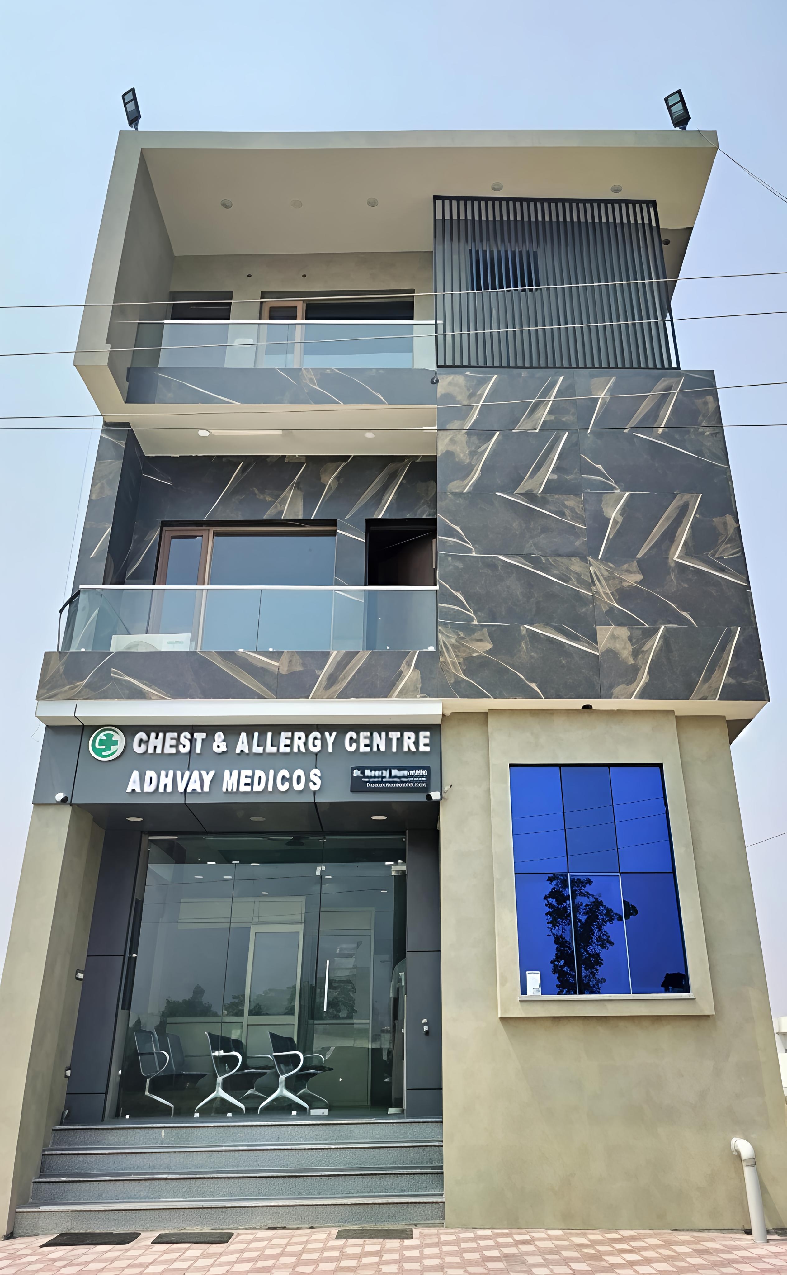 Chest & Allergy Centre at Adhvay Medicos building — Dr. Neeraj Mumwalia Pulmonologist Jammu